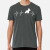 Miniature Schnauzer Heartbeat Premium T-Shir S To 5XL Made In the AU/USA T-Shirt