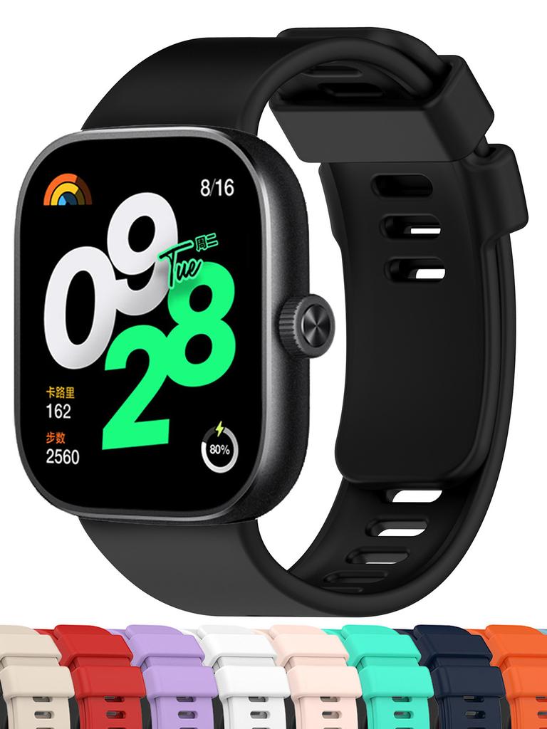 Силиконовый ремешок для Redmi Watch 4 Аксессуары ремешка спорт correa Запасной ремень Оригинальный браслет для Xiaomi mi band 8 pro Ремешок