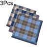 3 шт./6 шт. Платки из чистого хлопка для вытирания пота, в клетку, тонкие, впитывающие воду, мужские