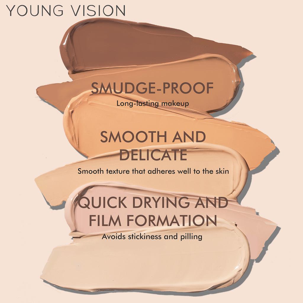 Detachable Bottom Press Liquid Foundation Matte Control Oil Full Coverage Non-removable Waterproof Face Base Makeup