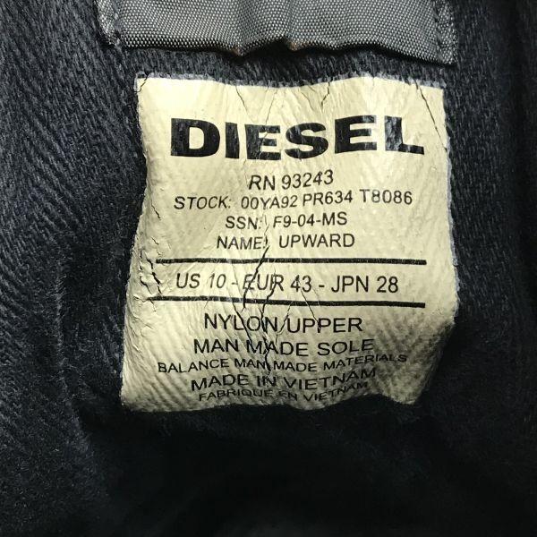 Diesel Кеды с высоким вырезом Короткие ботинки Черные в клетку Белые Размер 28.0 см(ИСПОЛЬЗОВАЛ)