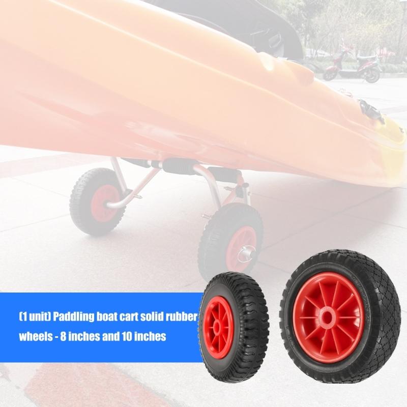 Колеса для перевозки каяков 8 дюймов/10 дюймов Надувные колеса для тележки для каноэ Запасные колеса Аксессуары для каяков