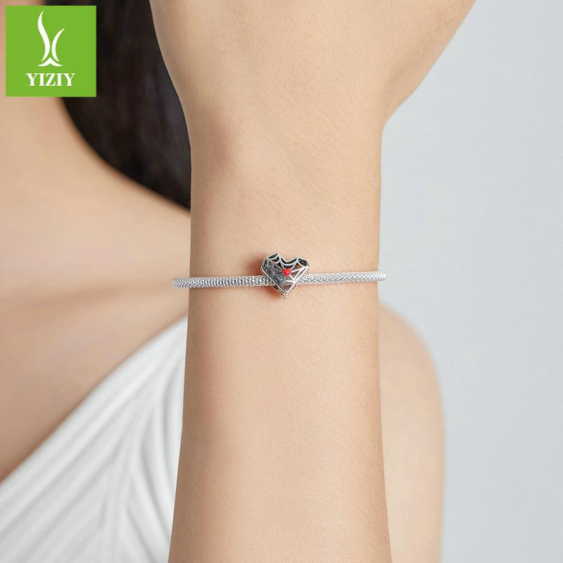 Halloween Bracelet Beaded 925 Silver, Diablo Festival Diy Bead Loose Bead Accessories