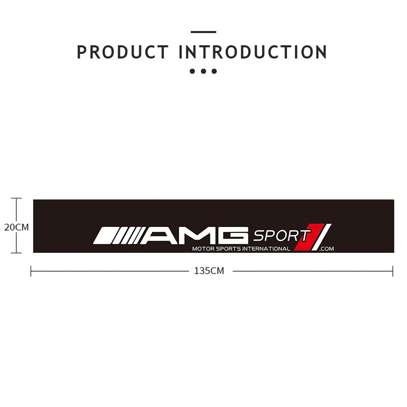 NRZV5 1Pcs Car Windshield Sticker Auto Decoration Decal For Mercedes Benz AMG W203 W205 W206 W211 W220 W212 W201 W210 W108 W168 W176