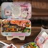 Театр-коробка Сделай сам Деревянные кукольные домики Миниатюрная коробка Милые кукольные домики 3D-пазл Сборка Строительные модели Наборы Игрушка Для подарков на день рождения