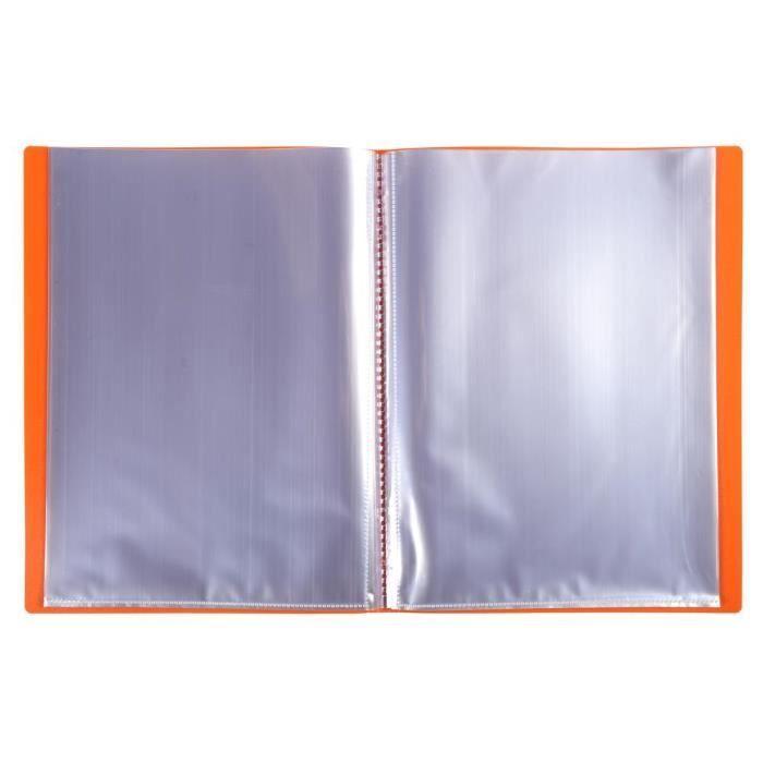 Protège-documents - EXACOMPTA - OPAK - A4 - 160 vues - Polypropylène Orange