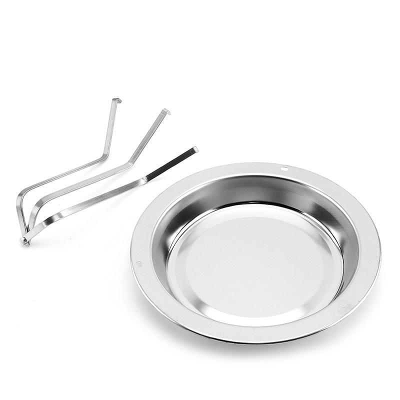 1 шт., серебряный гриль для курицы из нержавеющей стали, уличный гриль, стойка для курицы, портативный гриль, многофункциональная сковорода-гриль с антипригарным покрытием, кухонная утварь