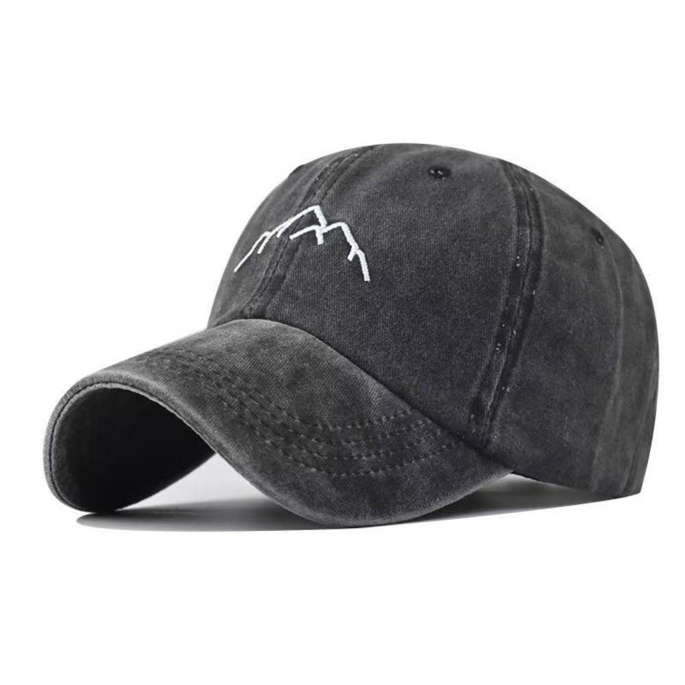 Adjustable Baseball Caps Mountain Embroidery Sun Headwear Vintage Trucker Hat Summer