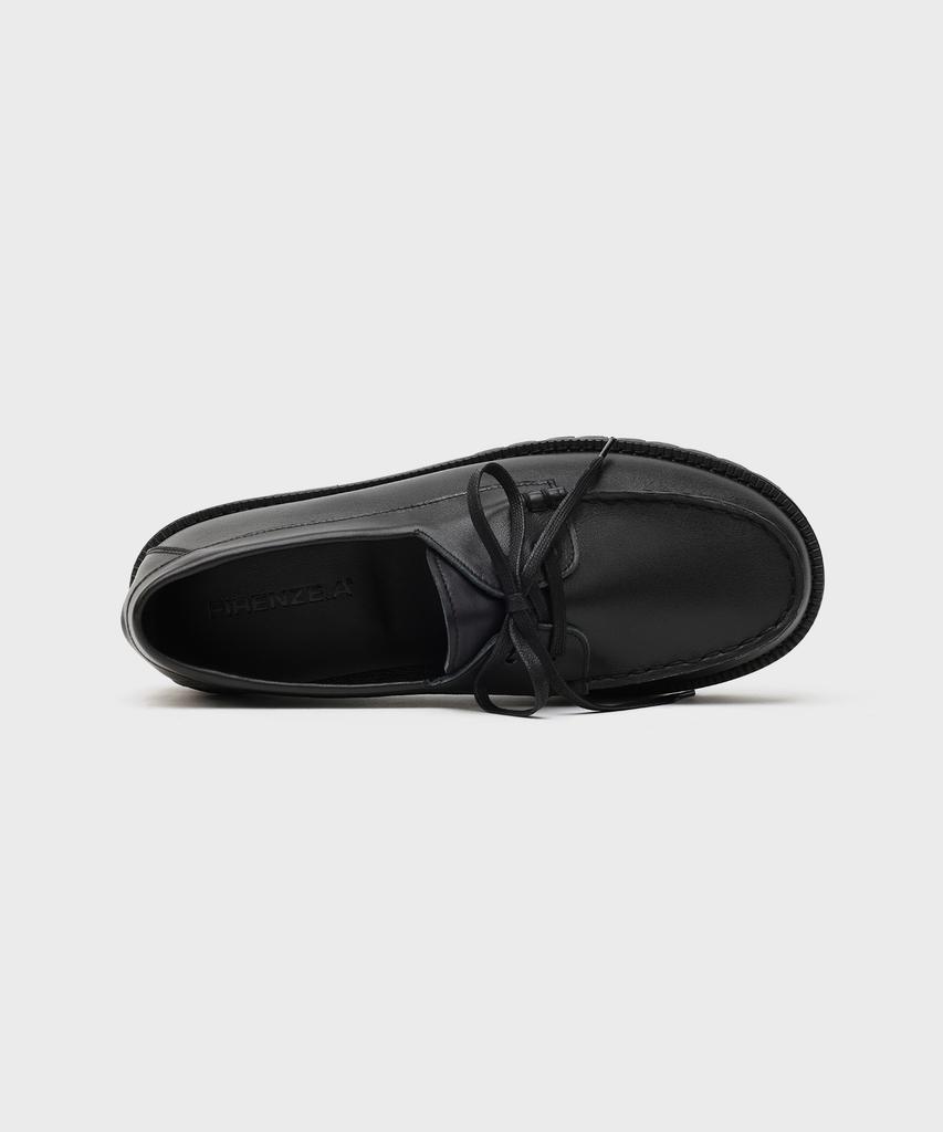 Firenze Atelier [Vibram] Стандартная Повседневная Подошва Лоферы 5099 [Кожа Черный]