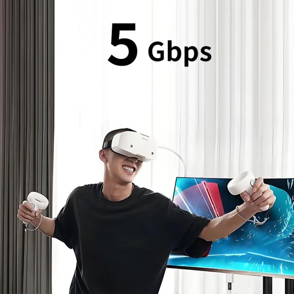 Зарядка во время игры Кабель для передачи данных Зарядный кабель для Meta Quest 3/3S/Pico 4 Ultra