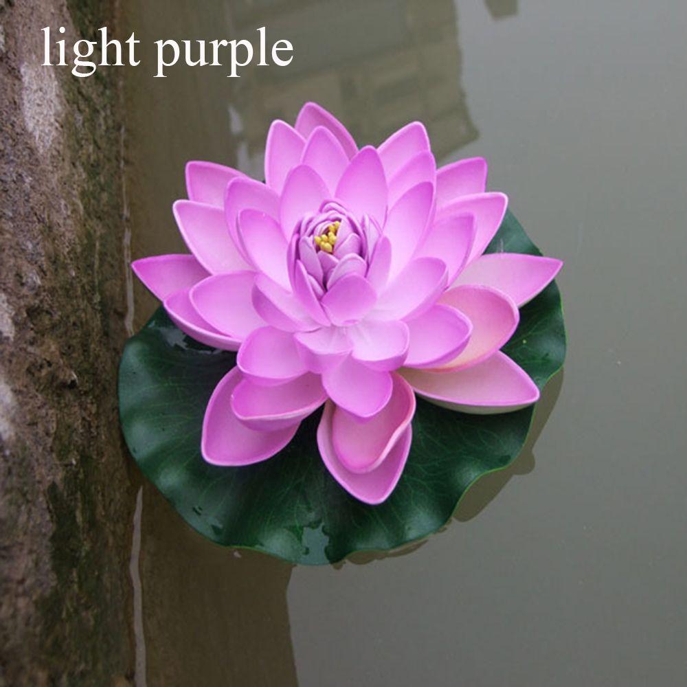 Plants Home Decoration Green Leaves Water Lily Simulation Artificial Lotus Flower Fake Plants