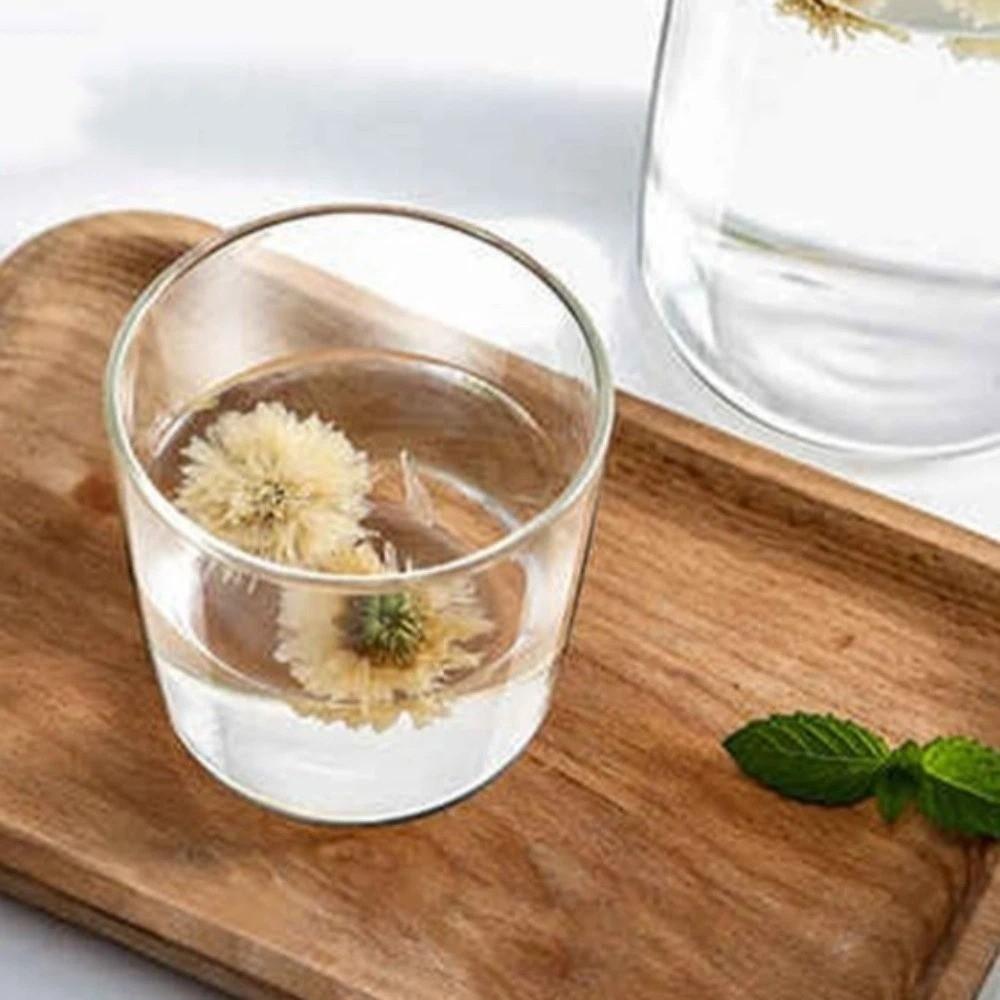 with Lid Cool Water Pitcher 850ml Beverage Container Easy Clean Clear Glass Water Kettle Kitchen