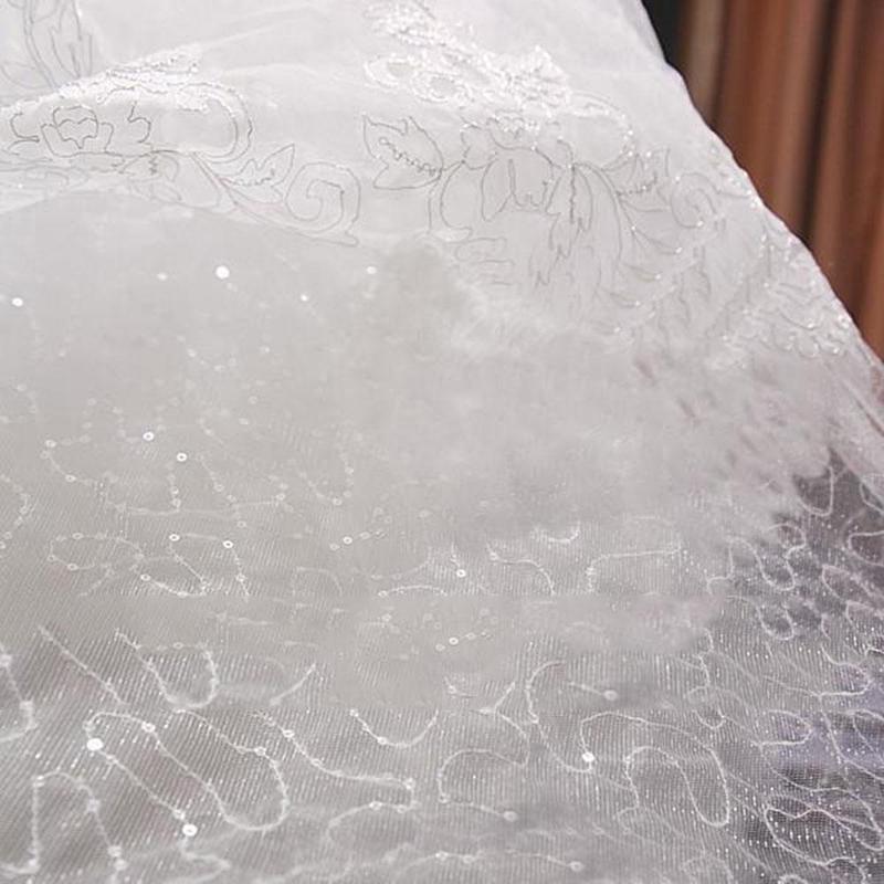 Sweetheart Lace Up Silver Lined A Line Sweep Train Charming Button Wedding Dress