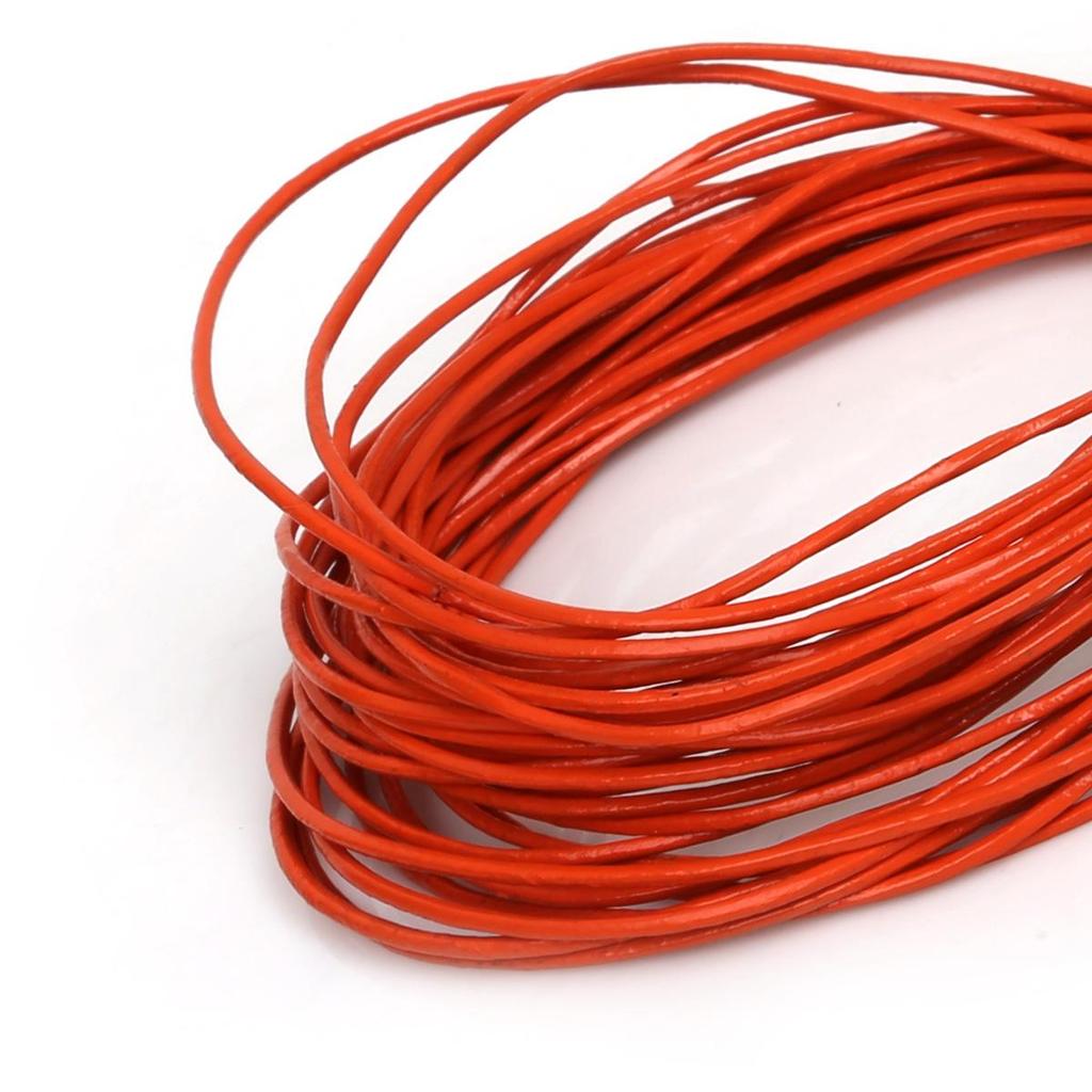 Натуральная круглая кожаная нить для изготовления браслетов, ювелирных изделий, DIY, шнур, шнур