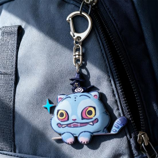 Корейский Поп Тигр Шарм Аниме Брелок Шарм Милый Акриловый Подвеска Тигр Мобильный Телефон Брелок для Ключей Сумка Рюкзак Шарм Подарок для Поклонников