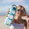 100 Синих Эстетичных Граффити Наклеек 'Blue Coast' для DIY Декора Гитары Ноутбука Чемодана Водонепроницаемые