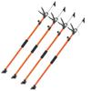 Cabinet Jack Support Pole, 4-Pack, 116-290 cm Steel Telescopic Quick Support Rod, Adjustable 3rd Hand System up to 70 kg Capacity for Installing