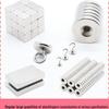 Rubber Magnetic Salvage Tile Magnet - Single-Sided Strong Magnet for Sink Holes, Refrigerators, and Bucky Balls