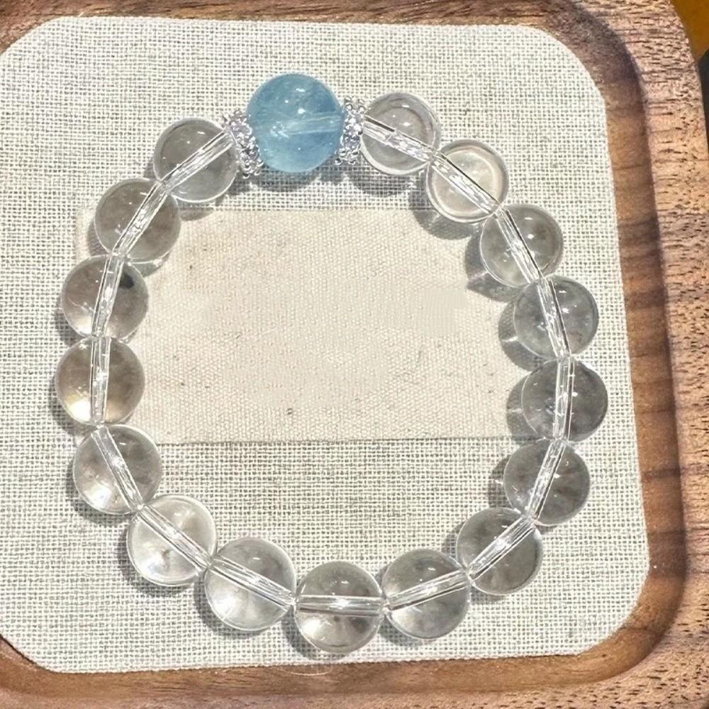Elastic Clear Crystal Bracelet Wristband Vintage Beaded Bracelet Crystal Beads Bracelet Lovers
