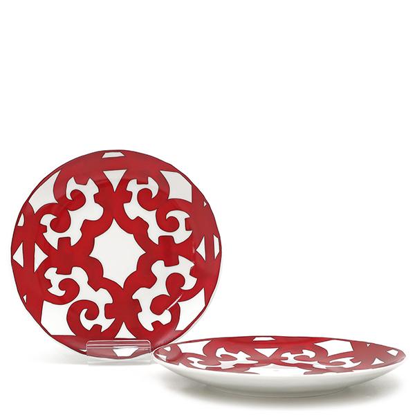 HERMES P011212P Guadalquivir Bread Plate No. 3 Guadalquivir (Set of 2)Tableware porcelain Array
