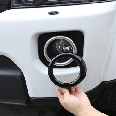 Для Land Rover Discovery 4 LR4 2014-2016 Автоаксессуары АБС Черный Глянцевый Накладка Рамки Передней Противотуманной Фары