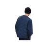 Li Ning 21FW Wu Chuang Wu Yi логотип буквенный принт сращивание однотонный круглый вырез свободная хлопковая куртка мужские куртки синий AWDRA65-4