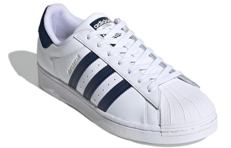 Men's Sneakers Adidas Originals Superstar Shoes 'Cloud White Navy Blue'