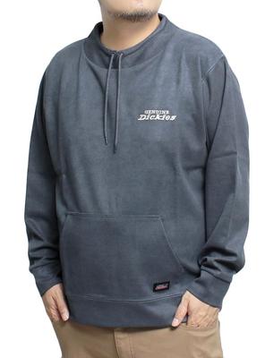 Оригинальная мужская толстовка Dickies большого размера, твил, поли-замша, воротник-стойка, пуловер, размер 3XL, синий (60)