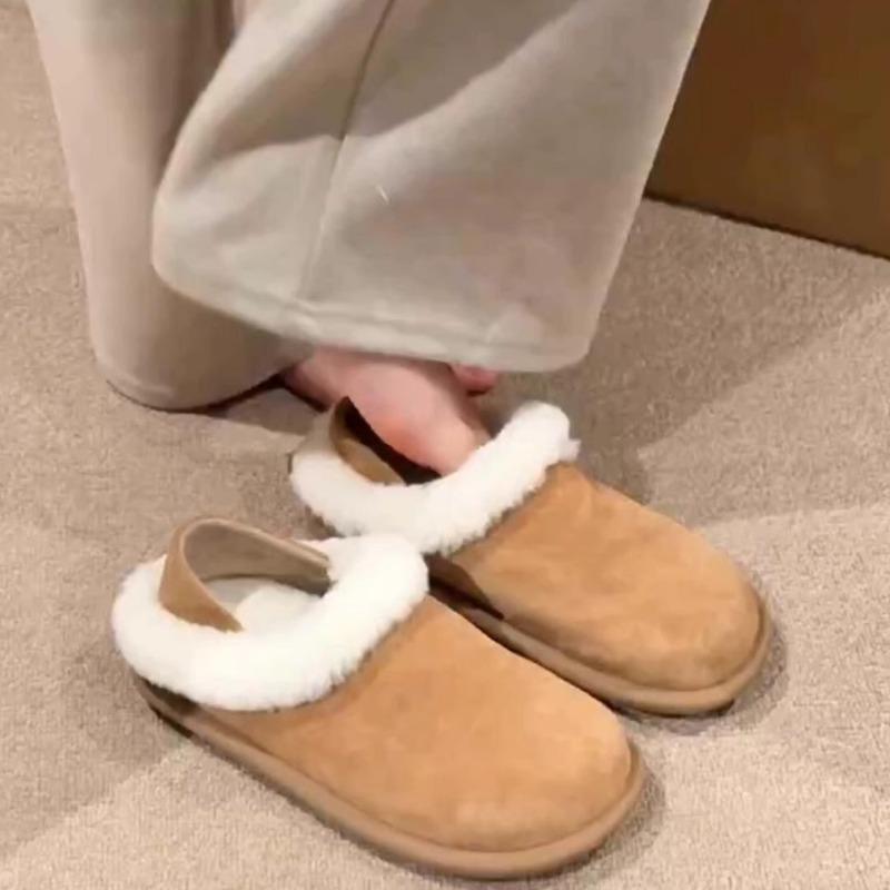 Женская обувь, горячая распродажа, женские туфли на плоской подошве, повседневные туфли на плоской подошве для отдыха на открытом воздухе, женские туфли на плоской подошве с круглым носком и теплыми женскими тапочками