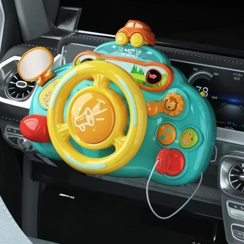 Plastics Electric Simulate Driving Car with Sound Light Stroller Driving Musical Toys  Boys Gift