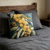 Double Sided Printed Eucalyptus Flower Pillow Cover Embossed Effect Boho Botanical Print Soft Throw Pillow Case For Home Decor