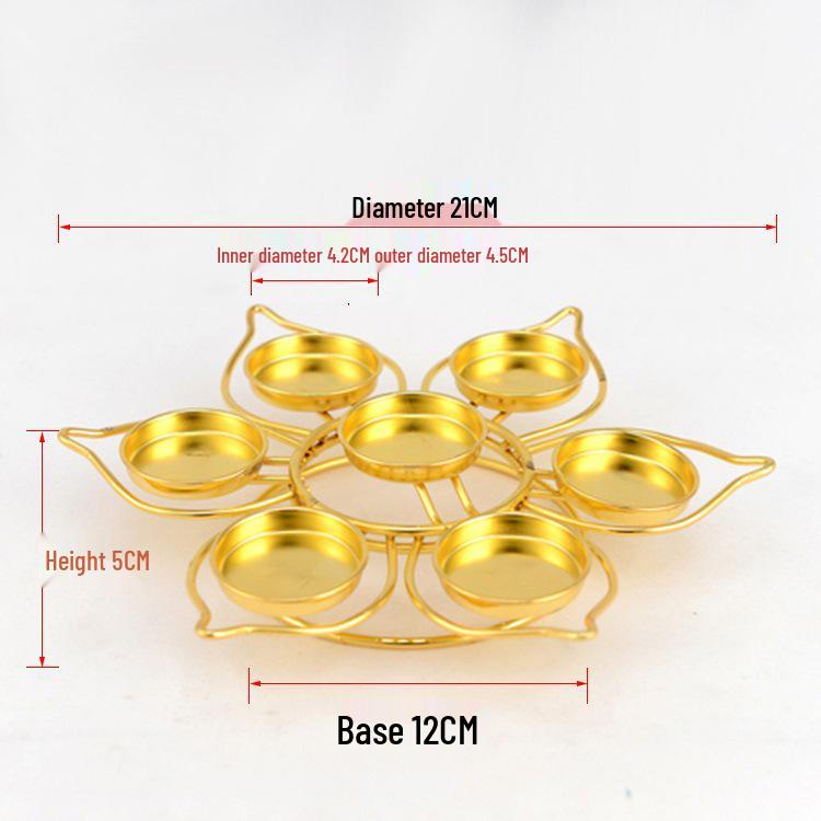 Подсвечник-подставка «Семь звезд лотоса» для фестивалей и праздников