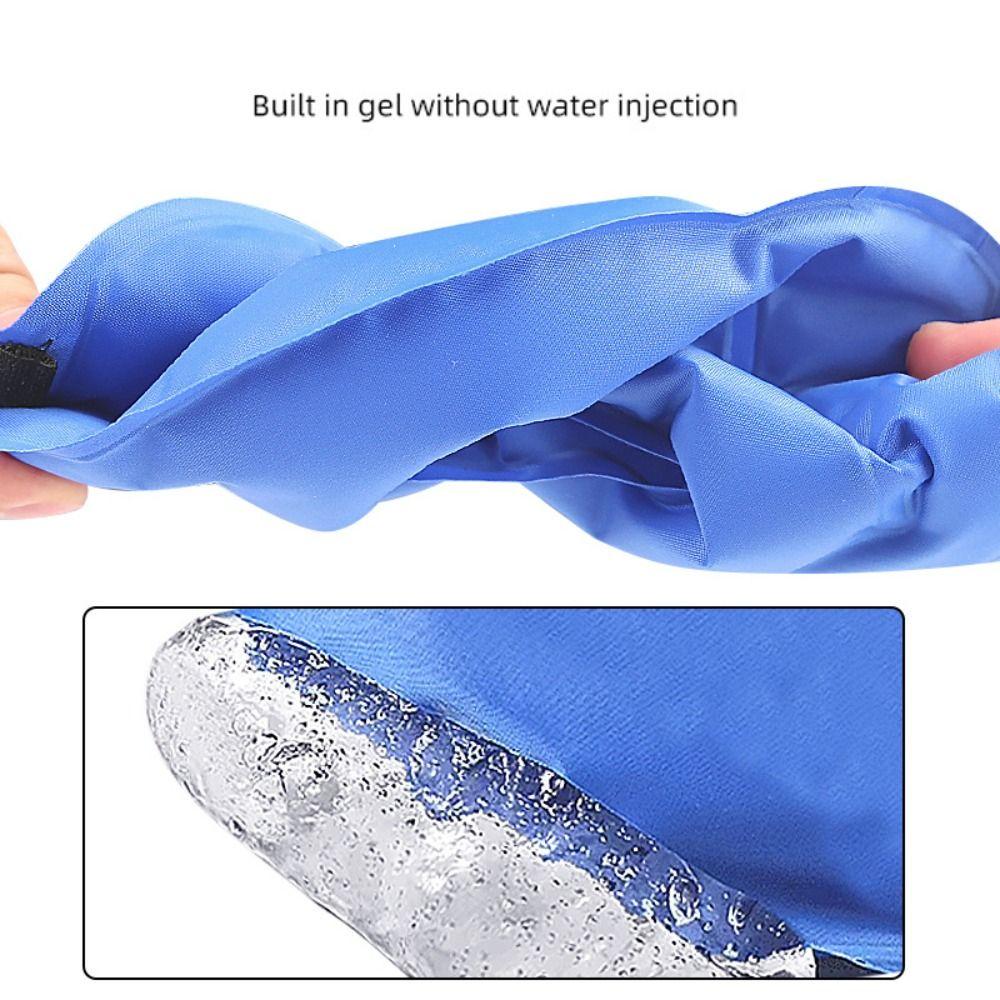 Гелевый наколенник с пакетом льда, двойная температура, терапия горячим и холодным компрессом, облегчение суставов, гибкий ремешок, нейлоновый гелевый наколенник с пакетом льда