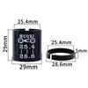 25.4 To 28.6mm Gasket Reducer Bicycle Stem Reducing Sleeve Bike Front Fork Shim Conversion Sleeve