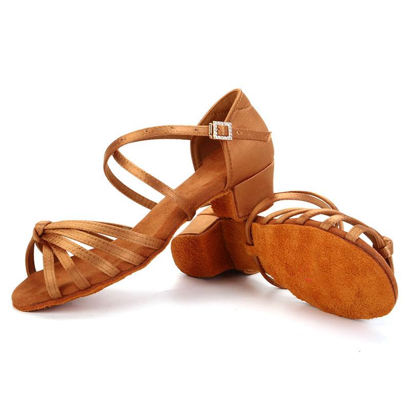 Женская обувь для латинских танцев, обувь для бальных танцев сальса, танго, на низком каблуке, мягкая подошва, каблук 7 см