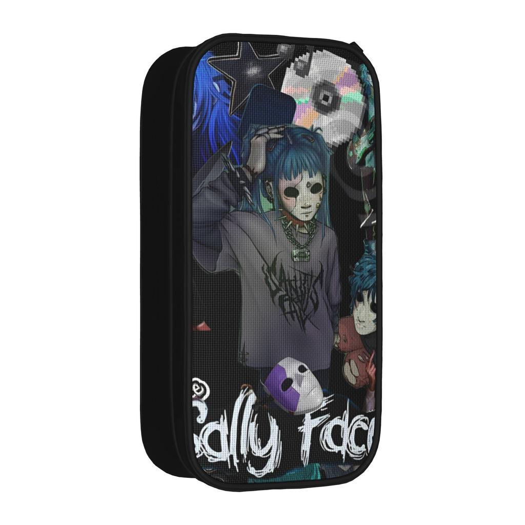 Новый Sally Face Sal Fisher SF Пенал Игровой Готический Пеналы Ручка для Студента Большая Вместимость Сумка Офисная На Молнии Канцелярские Товары