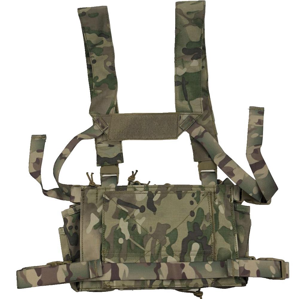 Тактическая нагрудная сумка для радиоприемника, передняя сумка, кобура, военный жилет, сумка для снаряжения, регулируемая функциональная двусторонняя поясная сумка для радио