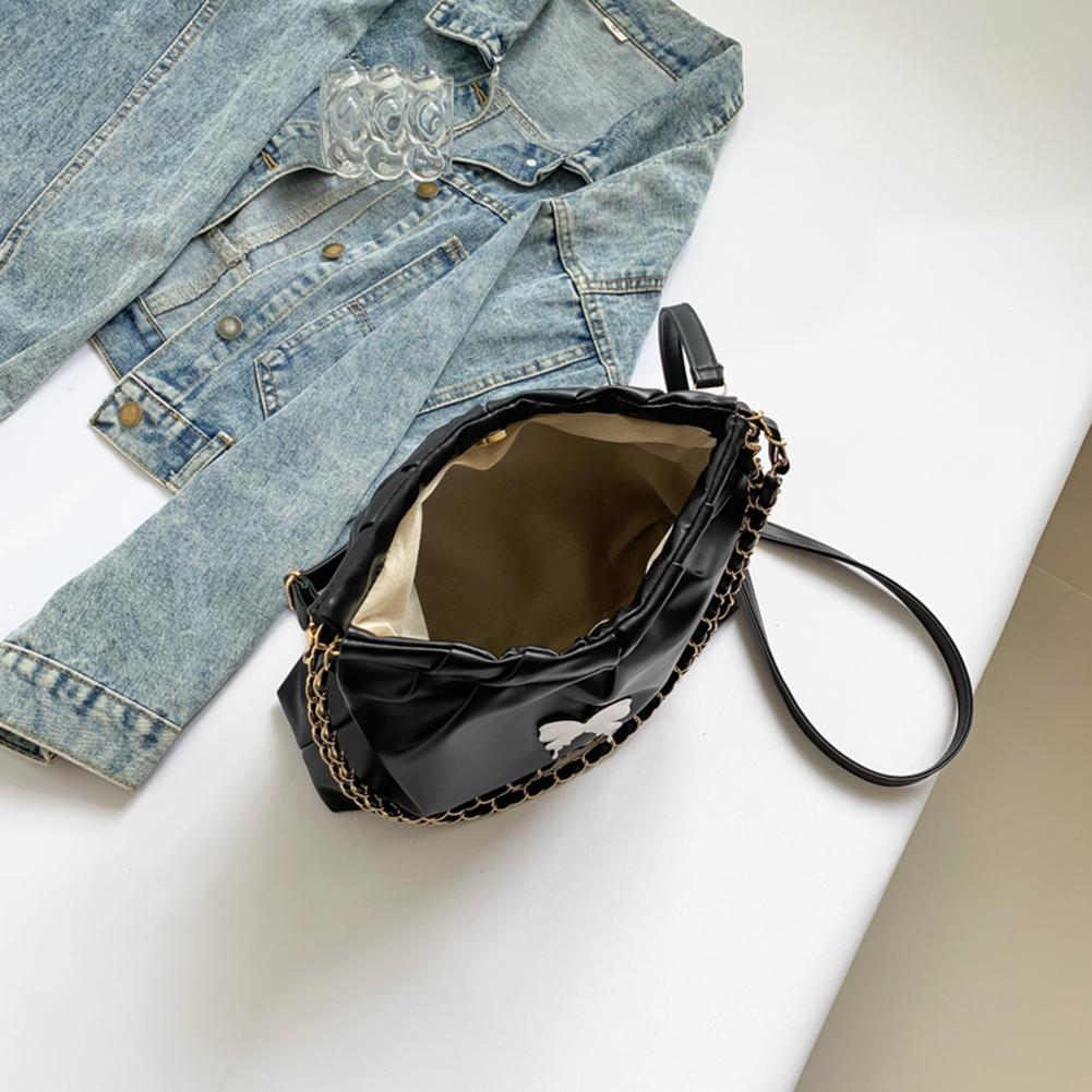 Сумка через плечо с бабочкой, модная сумка из искусственной кожи с регулируемым ремешком, модная сумка через плечо