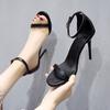 New High-heeled Women's Shoes and Sandals Simple and Versatile Thin-heeled One-strap High Heels