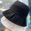 Spring and Autumn Hat Women's Casual Versatile Face Small Sunscreen Sunshade Bucket Hat Foldable Travel Basin Hat Autumn