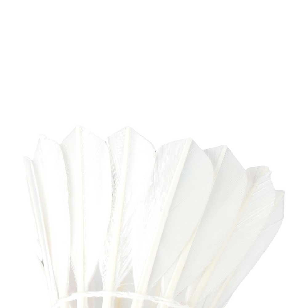 For Sports White Sports Game Cork Fitness Badminton Balls 12 Pcs Shuttlecock Goose Feather