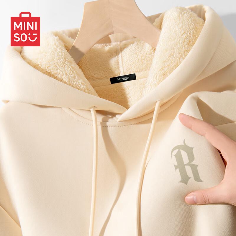 MINISO Men's Fleece Lined Hooded Sweatshirt