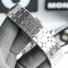 Мужские автоматические механические часы AP Royal Oak 15407, водонепроницаемые, с люминесцентными метками, стальной браслет