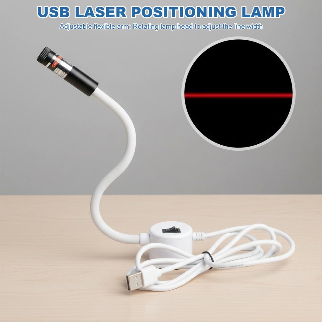 USB Магнитный Лазерный Направляющий Красный Лазерный Позиционирующий Свет для Швейной Машины, Пэчворка, Рукоделия, Выравнивания Рабочего Стола