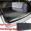 Сумка-органайзер для багажника автомобиля, войлочная сумка большой емкости для хранения автомобильных инструментов, органайзер для мелочей, противоскользящая узкая пылезащитная сумка