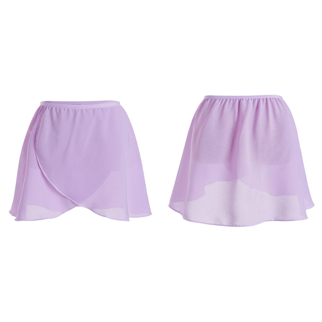 Girls Ballet Skirts Dance Chiffon Wrap Skirt Kids Dance Gymnastic Costume