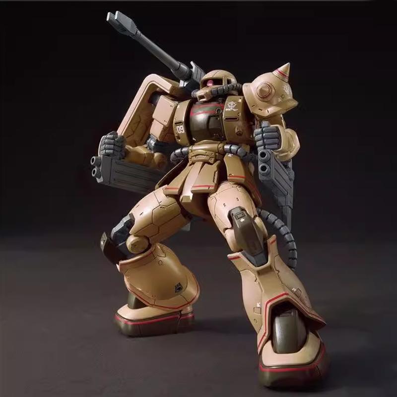 Горячая модель Jms Zaku Half Cannon Hg 1/144 Ms-06ck Сборная модель Упаковка Песочный цвет Игрушка Фигурки Действия Робот Меха Детские Подарки