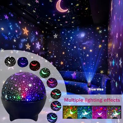 RGB Ночники Светодиодный Проектор Свет Звездный Лунный Галактический Проекционный Светильник 5V USB для Детей Подарок на Рождество Украшения для Комнаты
