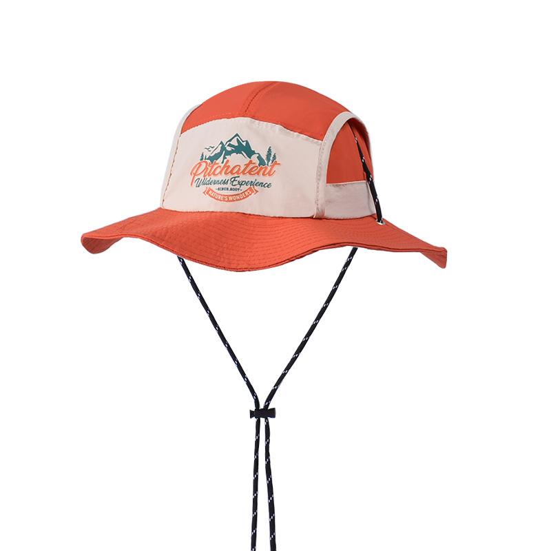 Children's hats spring and summer outdoor sunscreen hats boys and girls big brim sun hat quick-drying waterproof thin bucket hat