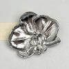 Vintage Butterfly Orchid Pin French Style Metal Glossy Brooch Orchid Flower Brooch  Gift